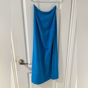 Stunning 100% Silk Turquoise Maxi Skirt